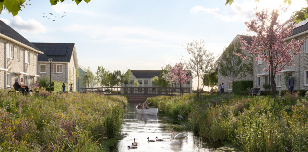 Waterwijk_Exterieur12_Richting blok 19